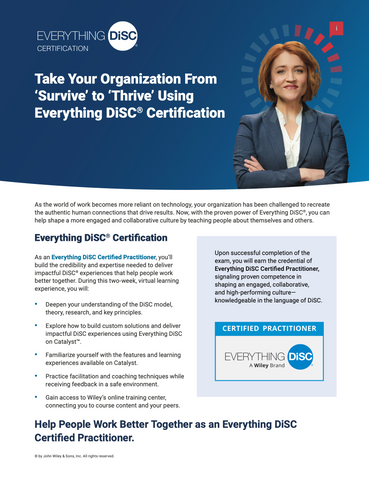 Everything DiSC CERTIFICATION