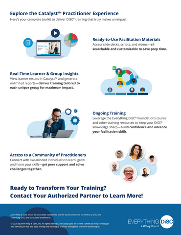 Everything DiSC On Catalyst PRACTITIONER EXPERIENCE