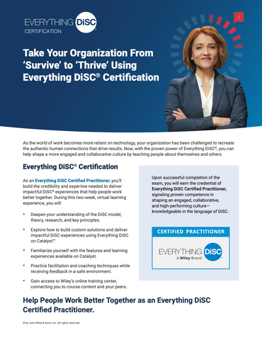 Everything DiSC CERTIFICATION