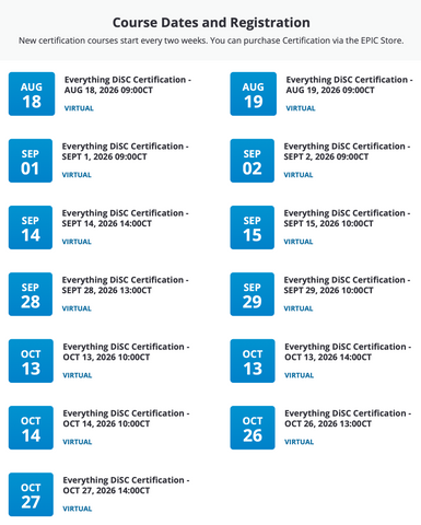 Everything DiSC CERTIFICATION
