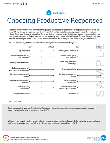 Everything DiSC Productive Conflict PROFILE