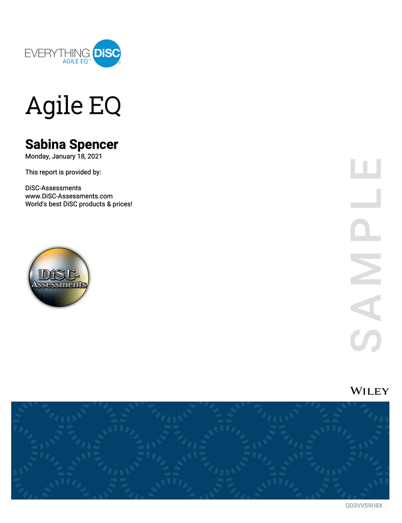 Everything DiSC Agile EQ™ PROFILE