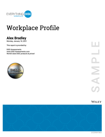 Everything DiSC Workplace PROFILE